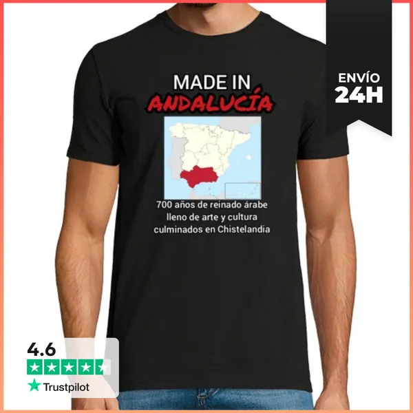 Camiseta Hombre Clásica ANDALUCÍA LaTostadora