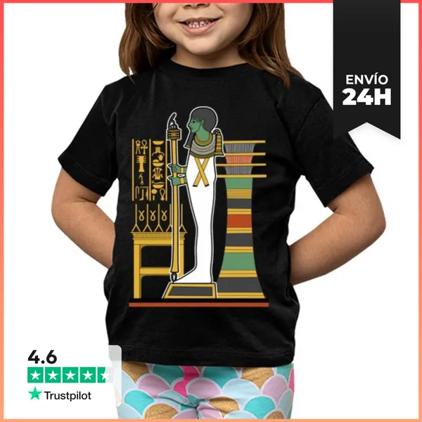 Camiseta Clásica Para Niños PTAH Dios Creador Y De Los Artesanos