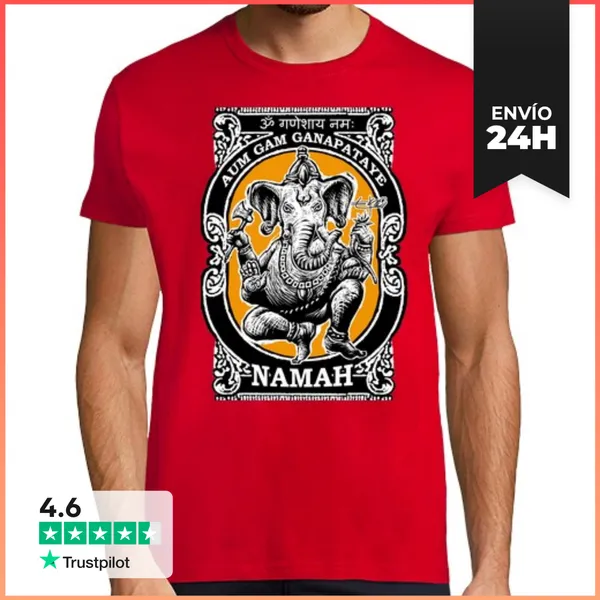 Camiseta Hombre Clásica GANAPATAYA SHIVA LaTostadora
