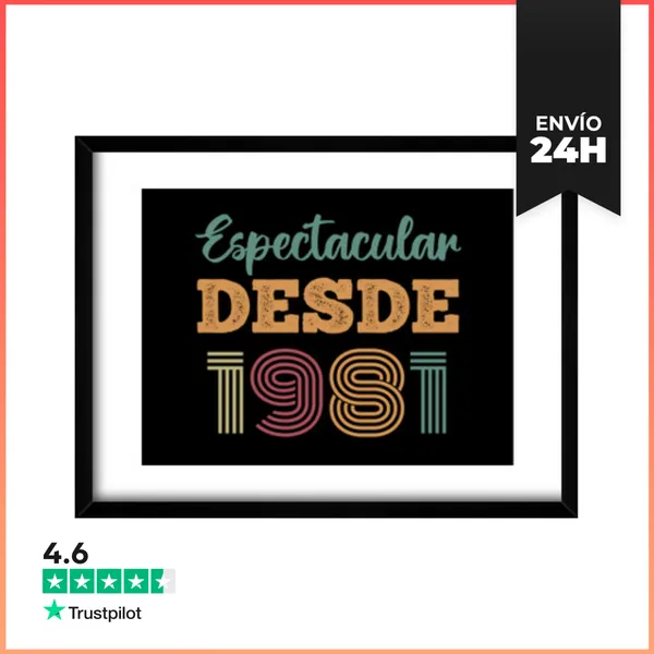 Cuadro Con Marco Horizontal ESPECTACULAR DESDE 1981 LaTostadora