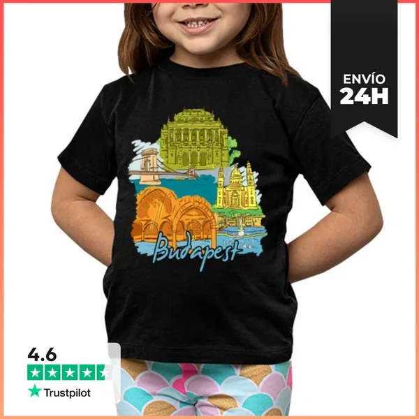 Camiseta Clásica Para Niños Budapest Hungría LaTostadora