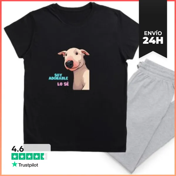 Pijama Bull Terrier Adorable LaTostadora