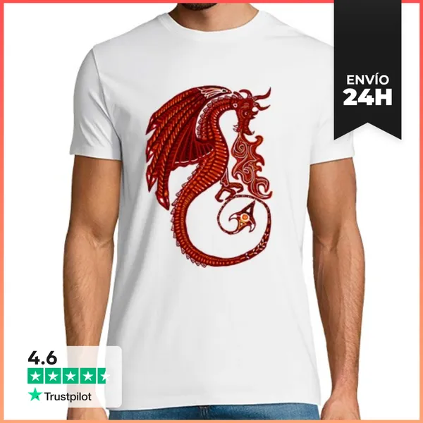 Camiseta Hombre Clásica Dragon LaTostadora