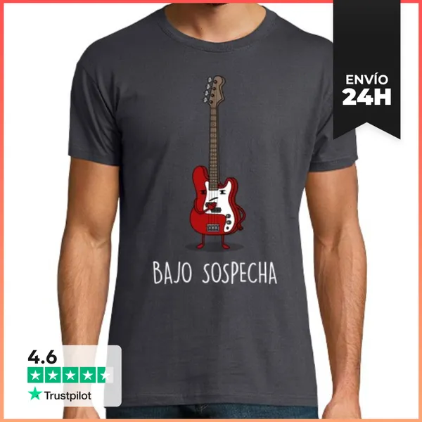 Camiseta Hombre Clásica Bajo Sospecha LaTostadora