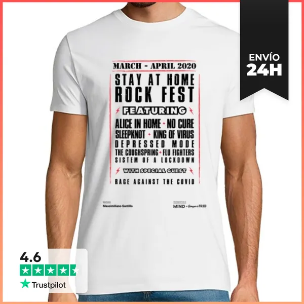 Camiseta Hombre Clásica Massimiliano Santillo - Festival De Roc