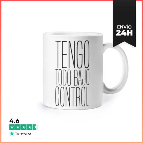 Taza Tengo Todo Bajo Control - Gym Fitness LaTostadora