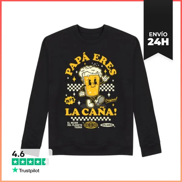 Sudadera Unisex Papá Eres La Caña Regalos Día Del Padre