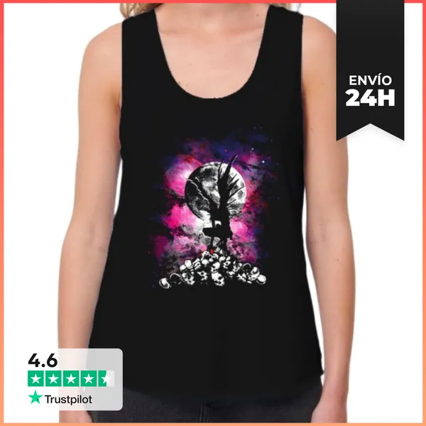 Camiseta Mujer Sin Mangas, Loose Fit Espíritu De La Muerte