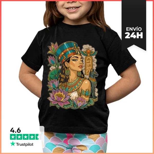 Camiseta Clásica Para Niños Reina De Egipto LaTostadora