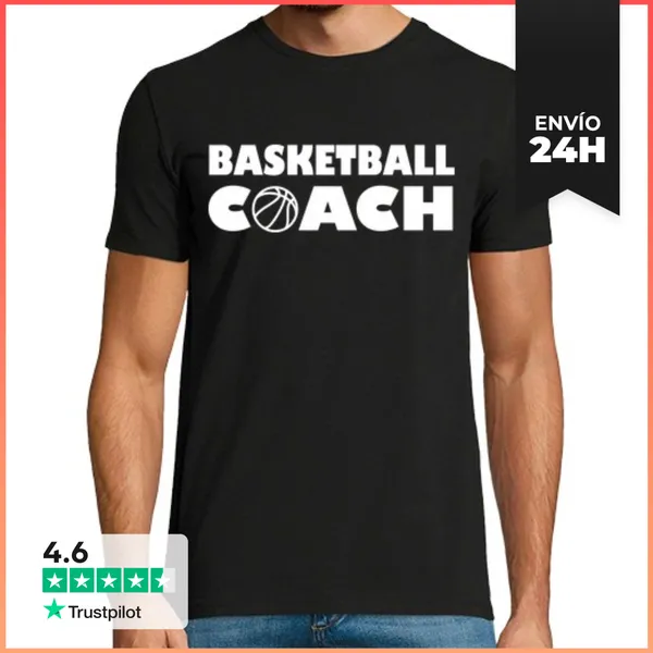 Camiseta Hombre Clásica Entrenador De Baloncesto LaTostadora
