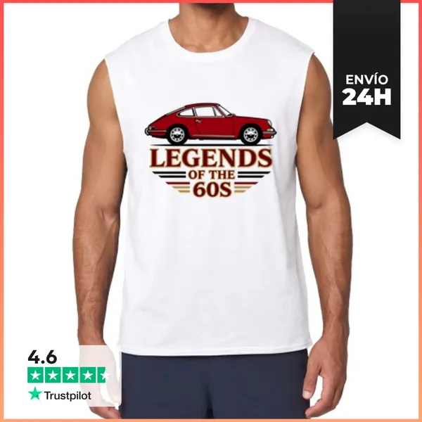 Camiseta Sin Mangas LEGENDS OF THE 60S PORSCHE 911 LaTostadora