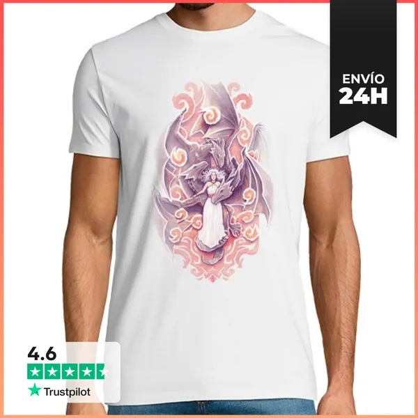 Camiseta Hombre Clásica Madre De Dragones LaTostadora