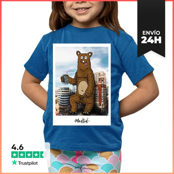 Camiseta Clásica Para Niños Camiseta - Madrid Gran Vía