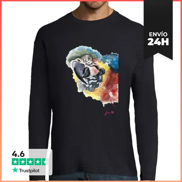Camiseta Hombre Manga Larga Lloro Xerrameca LaTostadora