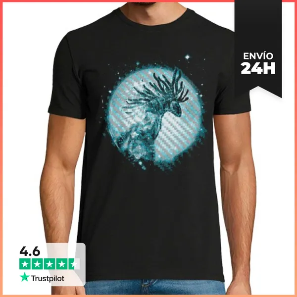 Camiseta Hombre Clásica Espíritu Nebulosa Bosque LaTostadora