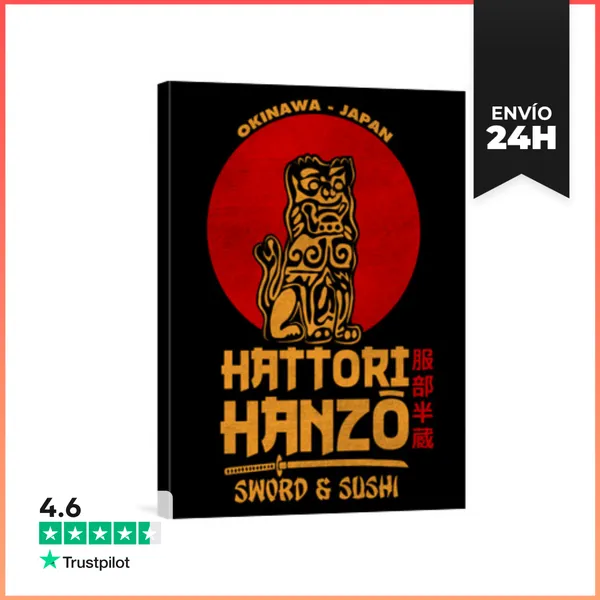 Lienzo Vertical Hattori Hanzo LaTostadora