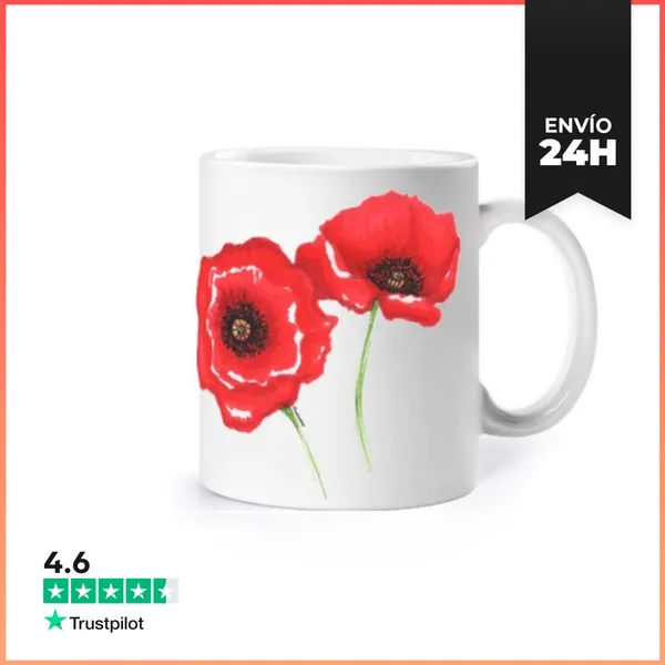 Taza Amapolas LaTostadora