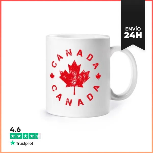 Taza Logotipo Redondo De Canadá LaTostadora