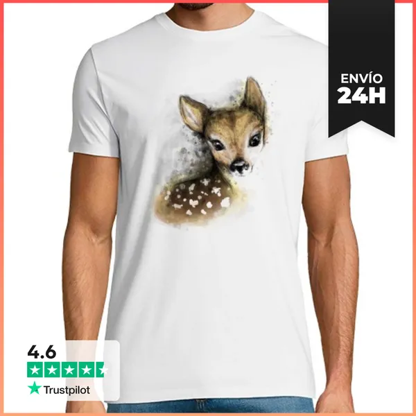 Camiseta Hombre Clásica Cría De Ciervo LaTostadora
