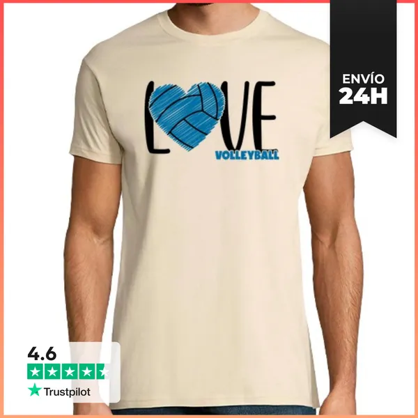 Camiseta Hombre Clásica Voley LaTostadora