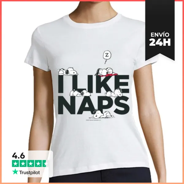 Camiseta Mujer Clásica Me Gusta Dormir La Siesta LaTostadora