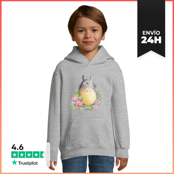Sudadera Para Niños Con Capucha Mi Vecino Totoro LaTostadora