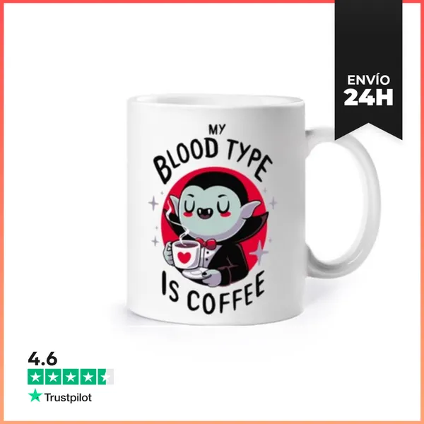 Taza Coffee Vampire LaTostadora