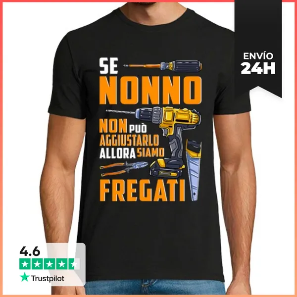 Camiseta Hombre Clásica Si El Abuelo No Puede Arreglarlo