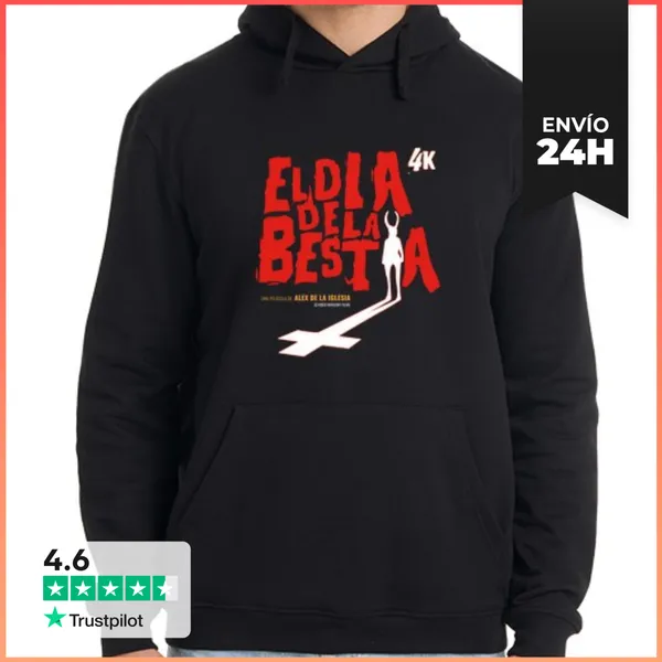 Sudadera Unisex Con Capucha El Día De La Bestia 4k LaTostadora