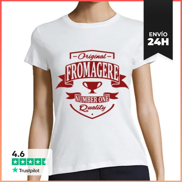 Camiseta Mujer Clásica Queso LaTostadora
