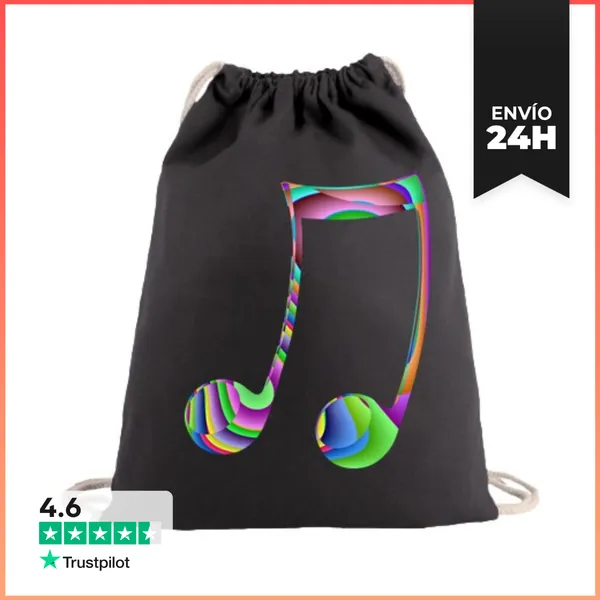 Mochila Saco Con Cuerdas Música In Tempo Colors LaTostadora