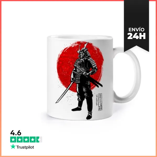Taza Samurái Con Dos Katanas LaTostadora