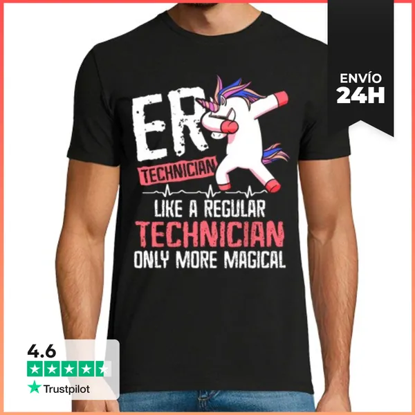 Camiseta Hombre Clásica Técnico De Emergencias Mágicas En La Sala