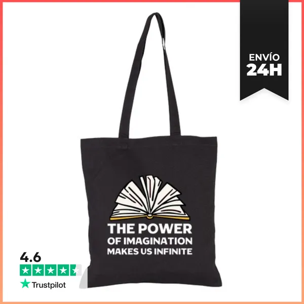 Bolsa De Tela Libro De Literatura Poder De La Imagina LaTostadora