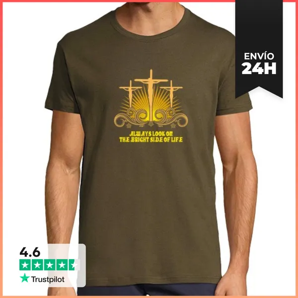 Camiseta Hombre Clásica Bright Side Of Life LaTostadora