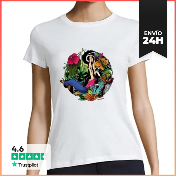 Camiseta Mujer Clásica Climbing World LaTostadora