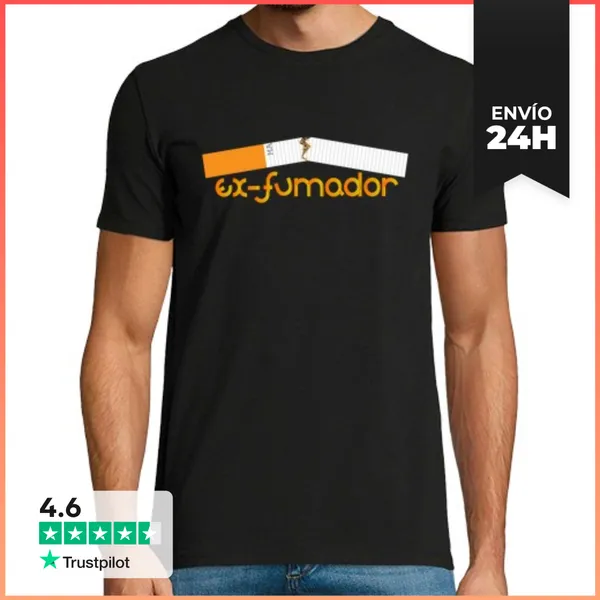 Camiseta Hombre Clásica Ex Fumador LaTostadora
