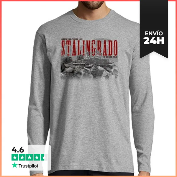 Camiseta Hombre Manga Larga Stalingrado LaTostadora