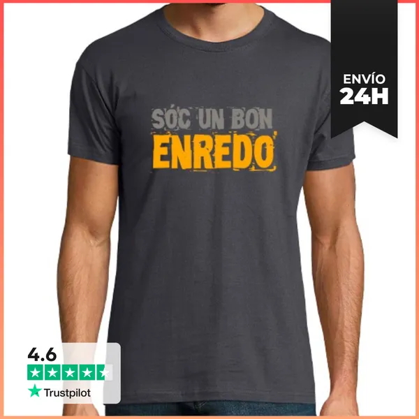 Camiseta Hombre Clásica SÓC UN BON ENREDO LaTostadora