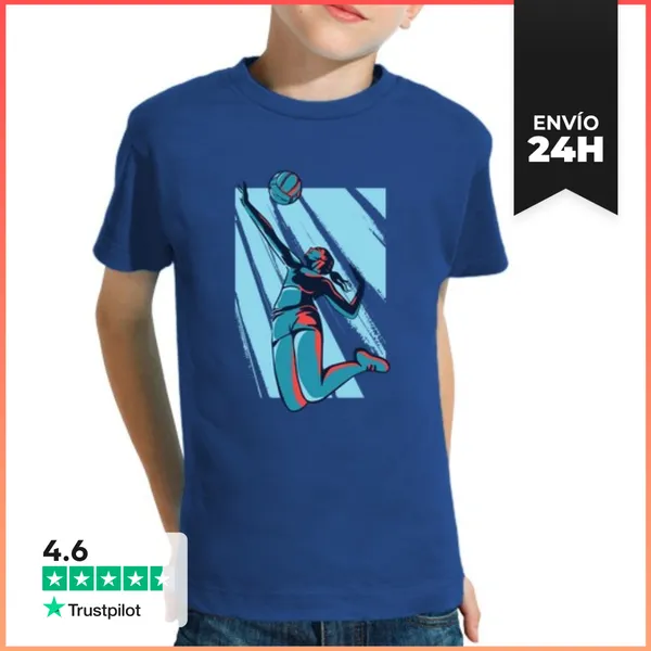 Camiseta Clásica Para Niños Chica De Voleibol LaTostadora