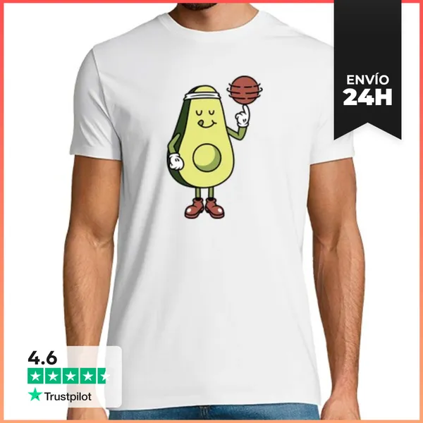 Camiseta Hombre Clásica Pelota De Aguacate LaTostadora