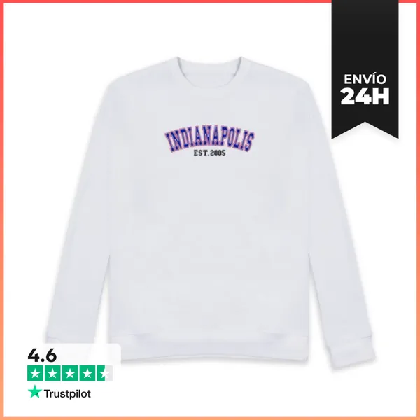 Sudadera Unisex Indianápolis Est 2005 LaTostadora