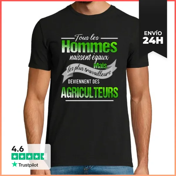 Camiseta Hombre Clásica Regalo De Agricultura De Granjero Para