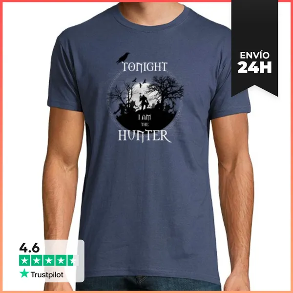 Camiseta Hombre Clásica Tonight I Am The Hunter LaTostadora