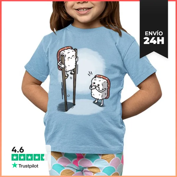 Camiseta Clásica Para Niños Sushi En Palillos LaTostadora