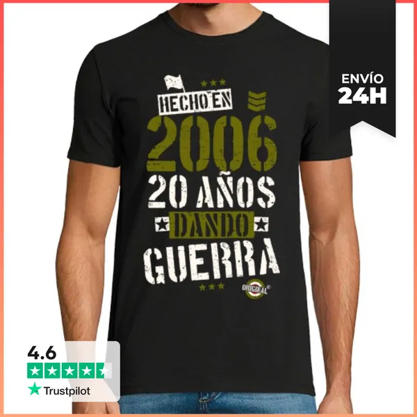 Camiseta Hombre Clásica 2006. 20 Años Dando Guerra LaTostadora