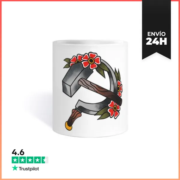 Taza Hoz Y Martillo Tattoo Old School Taza LaTostadora