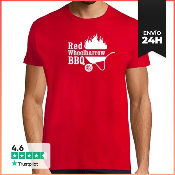 Camiseta Hombre Clásica Red Wheelbarrow - Mr. Robot LaTostadora