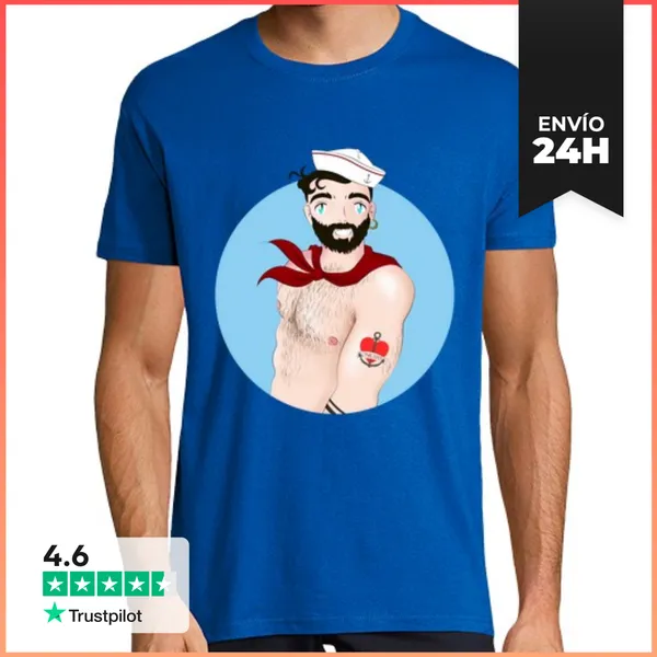 Camiseta Hombre Clásica Chico Marinero 1.2 LaTostadora