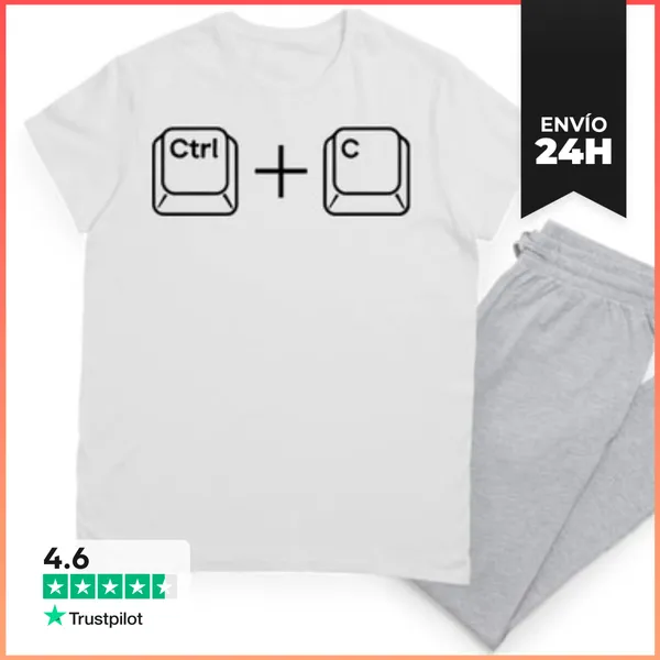 Pijama CTRL C - COPIAR - PADRE MADRE LaTostadora